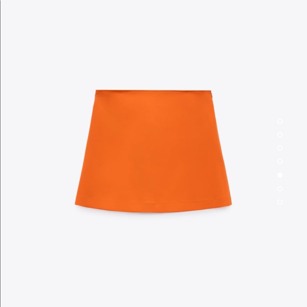 Orange Zara mini skirt